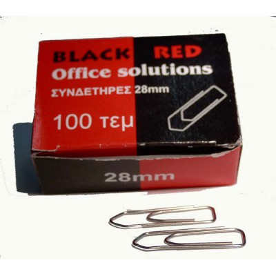 ΣΥΝΔΕΤΗΡΕΣ BLACK RED ΝΙΚΕΛ 28ΜΜ ΚΟΥΤΑΚΙ 100 ΤΕΜ