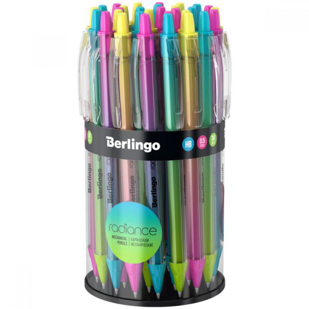 BERLINGO RADIANCE ΜΗΧΑΝΙΚΟ ΜΟΛΥΒΙ 0,5mm 30 ΤΕΜ Είδη γραφείου