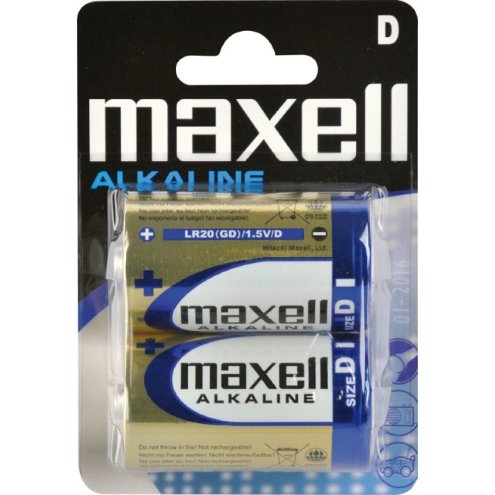 MAXELL ΜΠΑΤΑΡΙΕΣ ΑΛΚΑΛΙΚΕΣ LR20 D BL. 2 ΑΔΑ Τεχνολογία 